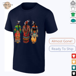 Indian Tribe Native American Feather Headdress Indian Chief Shirt