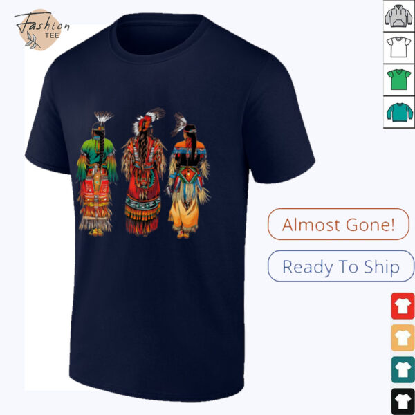 Indian Tribe Native American Feather Headdress Indian Chief Shirt