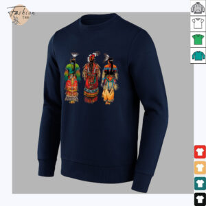 Indian Tribe Native American Feather Headdress Indian Chief Shirt