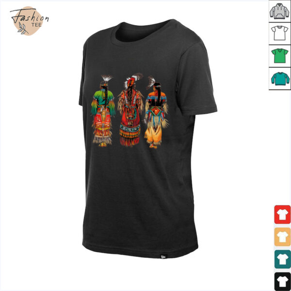 Indian Tribe Native American Feather Headdress Indian Chief Shirt