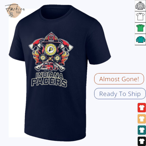 Indiana Pacers firefighter dept shirt