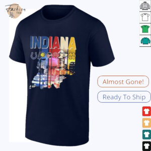 Indiana state sports team Colts Pacers Fever Hoosiers Boilermakers Fighting Irish shirt3