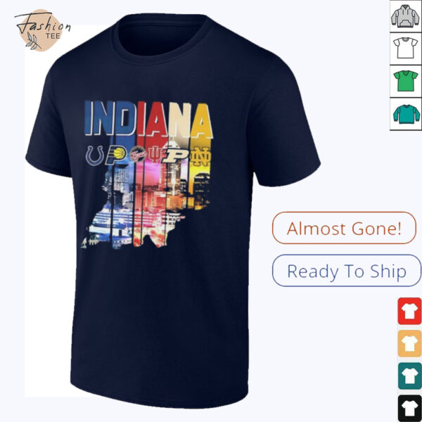 Indiana state sports team Colts Pacers Fever Hoosiers Boilermakers Fighting Irish shirt