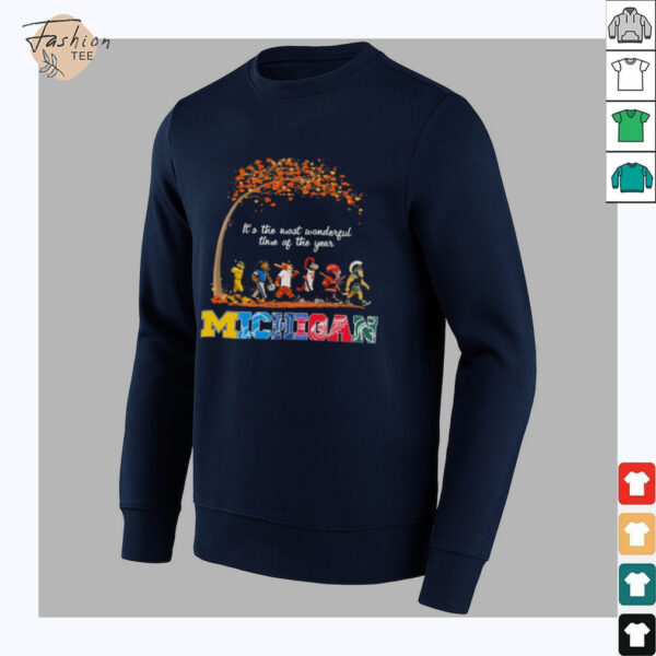 It’s The Most Wonderful Time Of The Year Michigan Mascot Sports Walking Road T Shirt