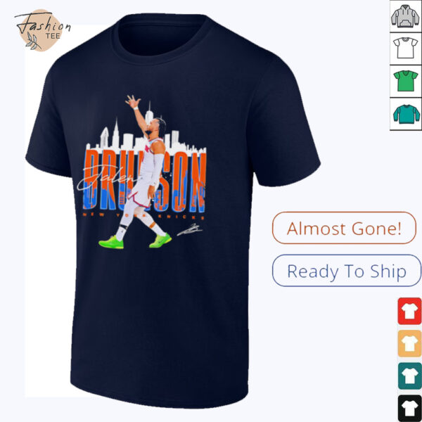 Jalen Brunson New York Knicks skyline shirt