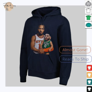 Jalen Brunson carrying baby Jayson Tatum New York Knicks x...