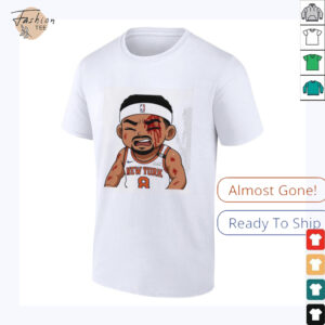 Josh Hart Knicks left bloodied after taking elbow to the face Celtics chibi shirt2