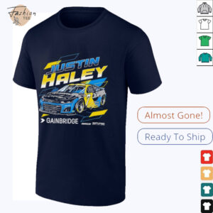 Justin Haley Gainbridge No 7 Chevrolet ZL1 for Spire Motorsports shirt2