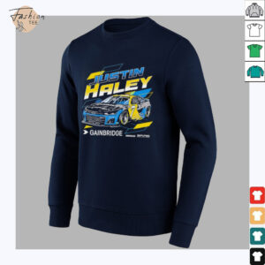 Justin Haley Gainbridge No 7 Chevrolet ZL1 for Spire Motorsports shirt3