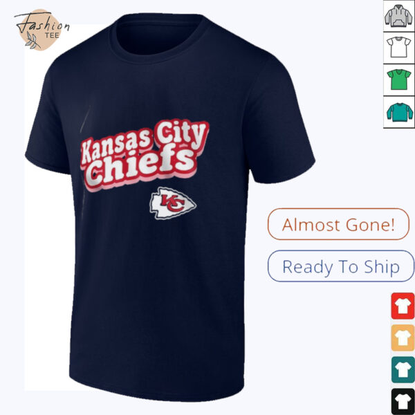 Kansas City Chiefs Lettuce Hem Notch Neck Tri Blend shirt