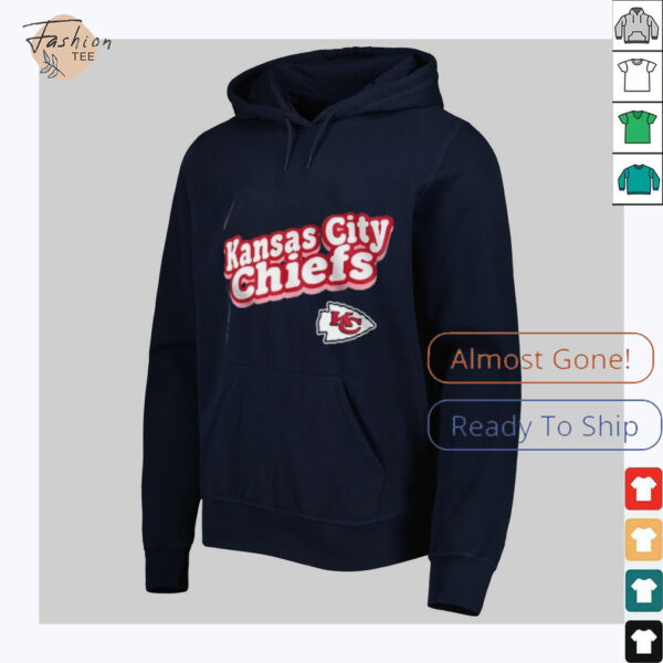 Kansas City Chiefs Lettuce Hem Notch Neck Tri Blend shirt