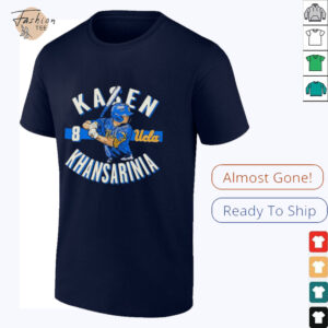 Kasen Khansarinia UCLA baseball cartoon shirt