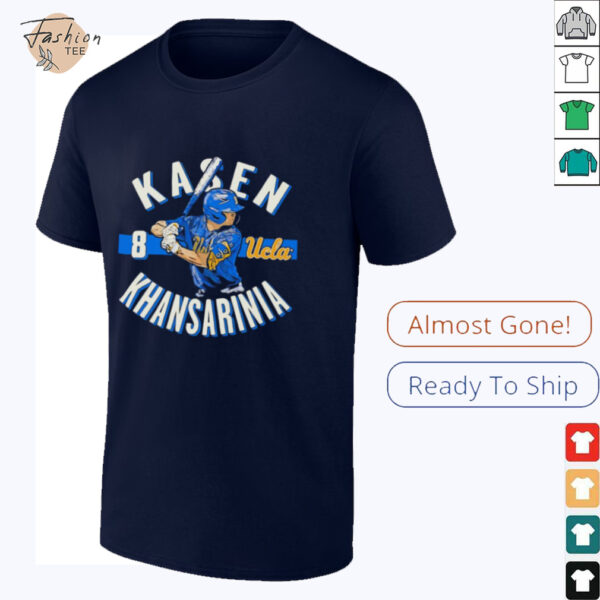 Kasen Khansarinia UCLA baseball cartoon shirt