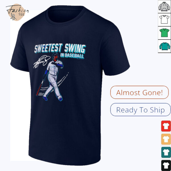 Ken Griffey Jr. Seattle Mariners Homage Illustration baseball shirt