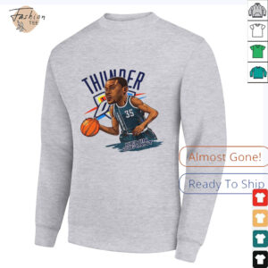 Kevin Durant 35 Oklahoma City Thunder NBA Basketball cartoon shirt2
