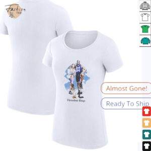 Kobe Bryant and Shaquille O’Neal threedom rings signature shirt