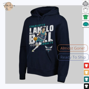 LaMelo Ball Charlotte Hornets basketball player slant signature shirt2