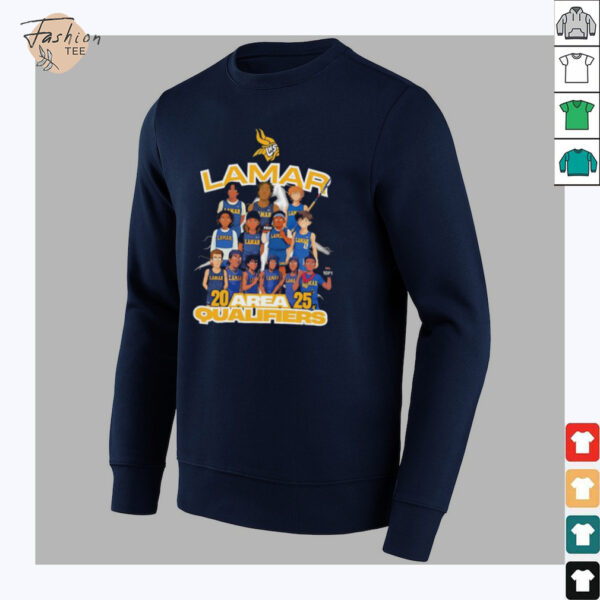 Lamar Boys Track Area Qualifiers 2025 shirt