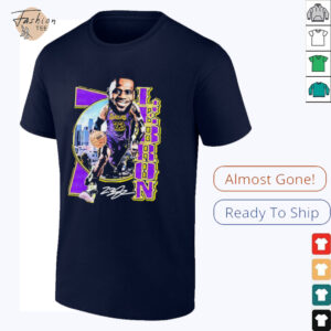 LeBron James Los Angeles Lakers big head signature shirt3