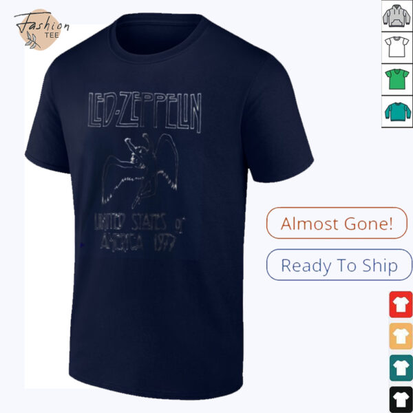 Led Zeppelin 1977 Vintage Rock Band T Shirt