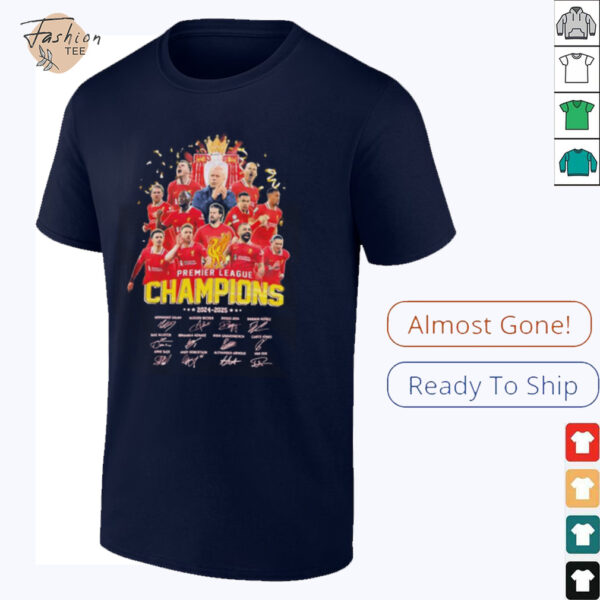 Liverpool Premier League Champions 2024 2025 signature shirt