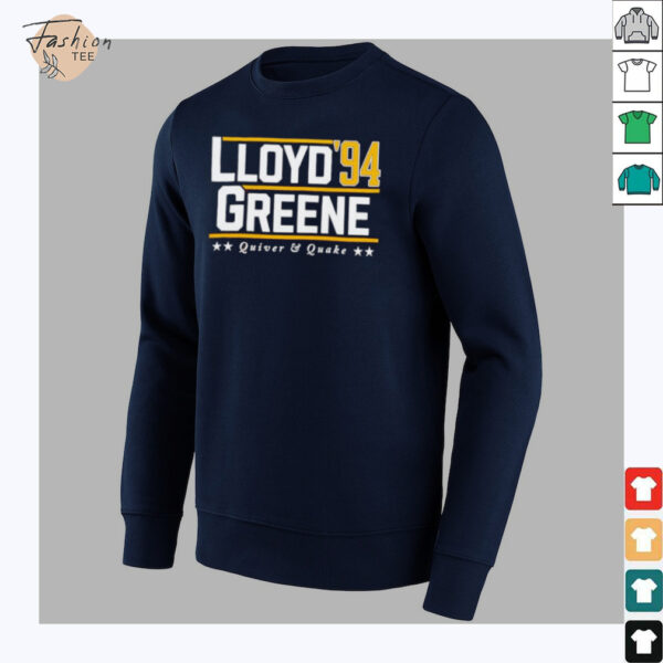 Lloyd Greene ’94 Quiver and Quake shirt