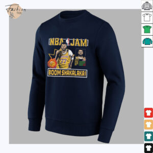 Luka Doncic Los Angeles Lakers Homage NBA Jam Tri Blend Unisex T Shirt3
