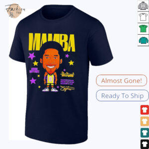 Mamba Kobe Bryant Los Angeles Lakers signature caricature shirt2