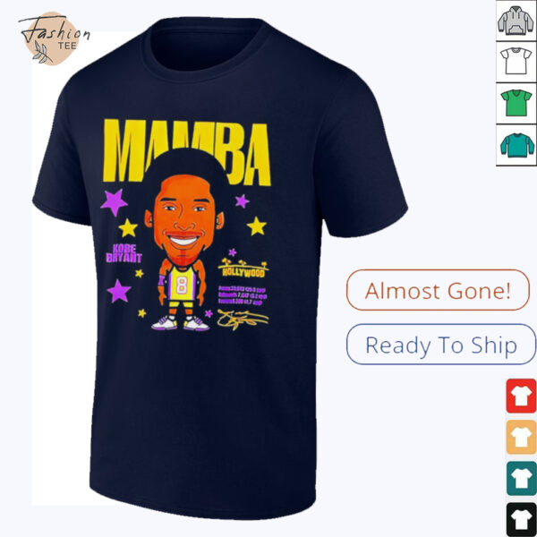 Mamba Kobe Bryant Los Angeles Lakers signature caricature shirt