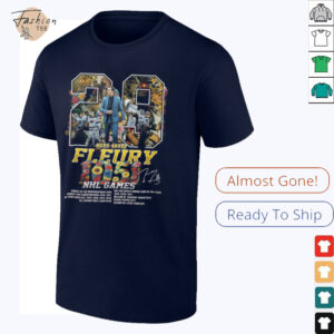 Marc Andre Fleury 1051 NHL Game Signature Unisex T Shirt