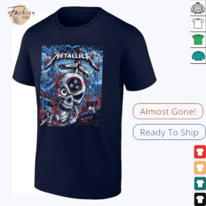 Metallica M72 Nashville Event Poster North American Tour 2025 Schedule Location Unisex T Shirt1