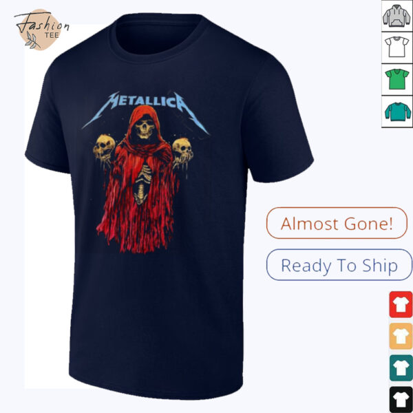 Metallica M72 North American Tour 2025 Schedule Skeleton Witch I Am The Blood I Am Release Two Sided Unisex T Shirt