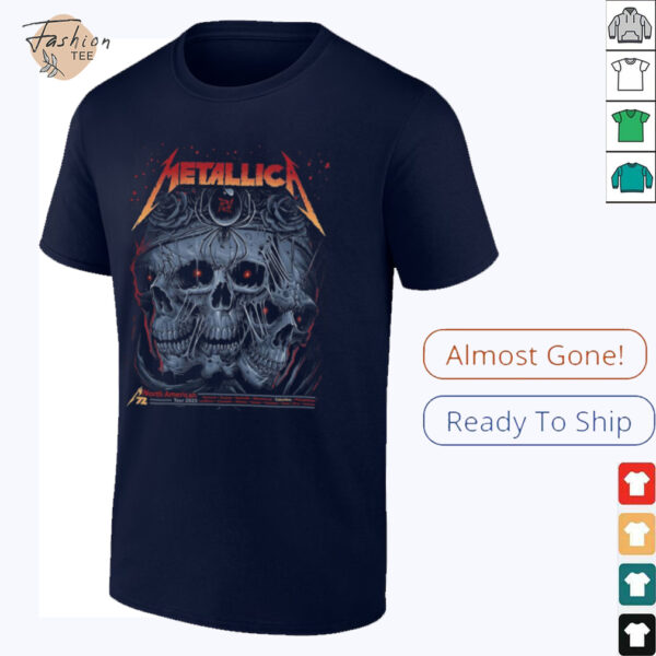 Metallica M72 Sonic Temple North American Tour 2025 Event Poster In Columbus Ohio At Historic Crew Stadium Unisex T Shirt