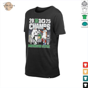 Michigan State Spartans 2025 big Champions hockey and basketball city...