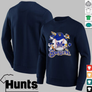 Mickey and friends Milwaukee Brewers baseball shirt