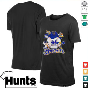 Mickey and friends Milwaukee Brewers baseball shirt