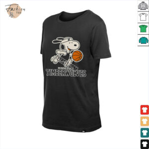 Minnesota Timberwolves Vs Snoopy Player Basketball Shirt