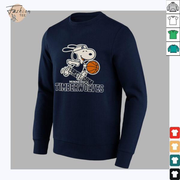 Minnesota Timberwolves Vs Snoopy Player Basketball Shirt