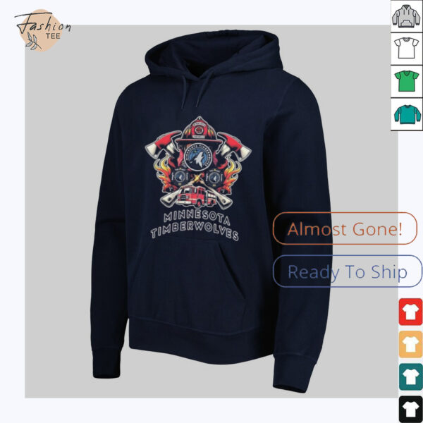 Minnesota Timberwolves firefighter dept shirt