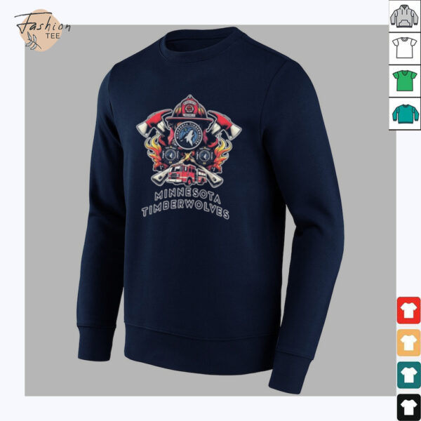 Minnesota Timberwolves firefighter dept shirt