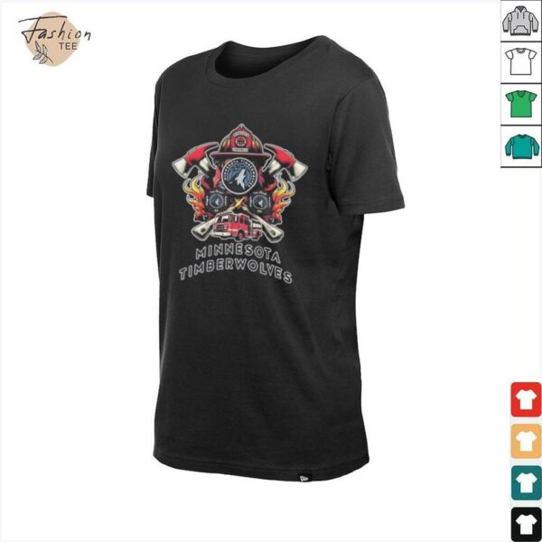 Minnesota Timberwolves firefighter dept shirt