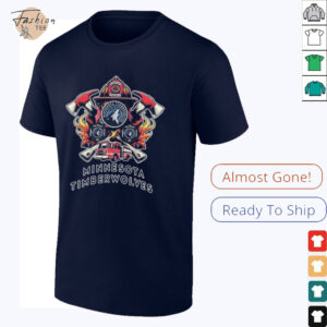 Minnesota Timberwolves firefighter dept shirt3