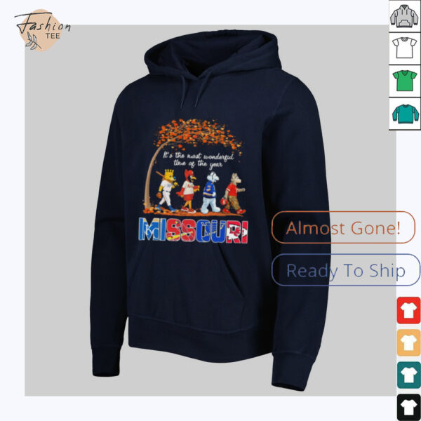 Missouri Sports Teams Mascot Abbey Road It’s The Most Wonderful Time Of The Year Shirt