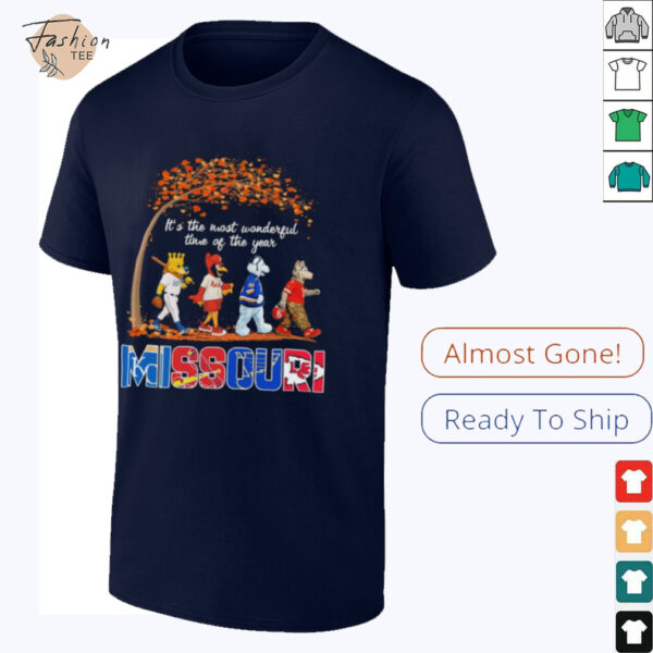 Missouri Sports Teams Mascot Abbey Road It’s The Most Wonderful Time Of The Year Shirt