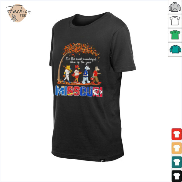 Missouri Sports Teams Mascot Abbey Road It’s The Most Wonderful Time Of The Year Shirt