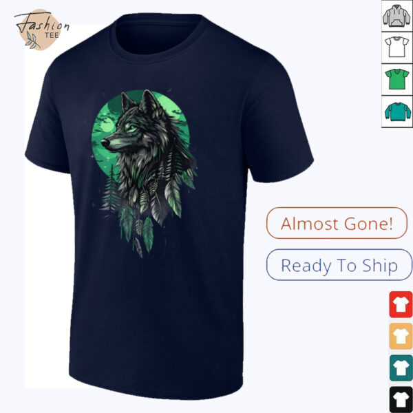 Native American Wolf Native American Pride Indian Tribe T Shirt