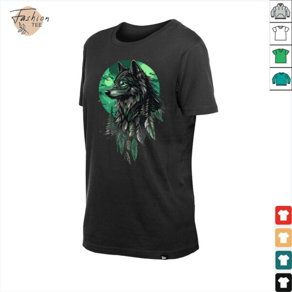 Native American Wolf Native American Pride Indian Tribe T Shirt