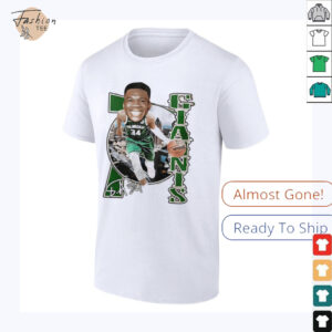 Nba Big Head Giannis Antetokounmpo cartoon retro signature shirt