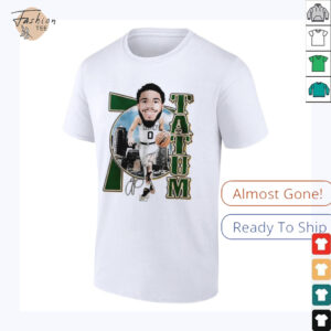 Nba Big Head Jayson Tatum cartoon retro signature shirt