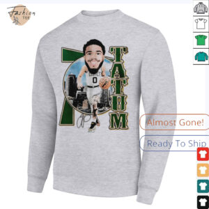 Nba Big Head Jayson Tatum cartoon retro signature shirt